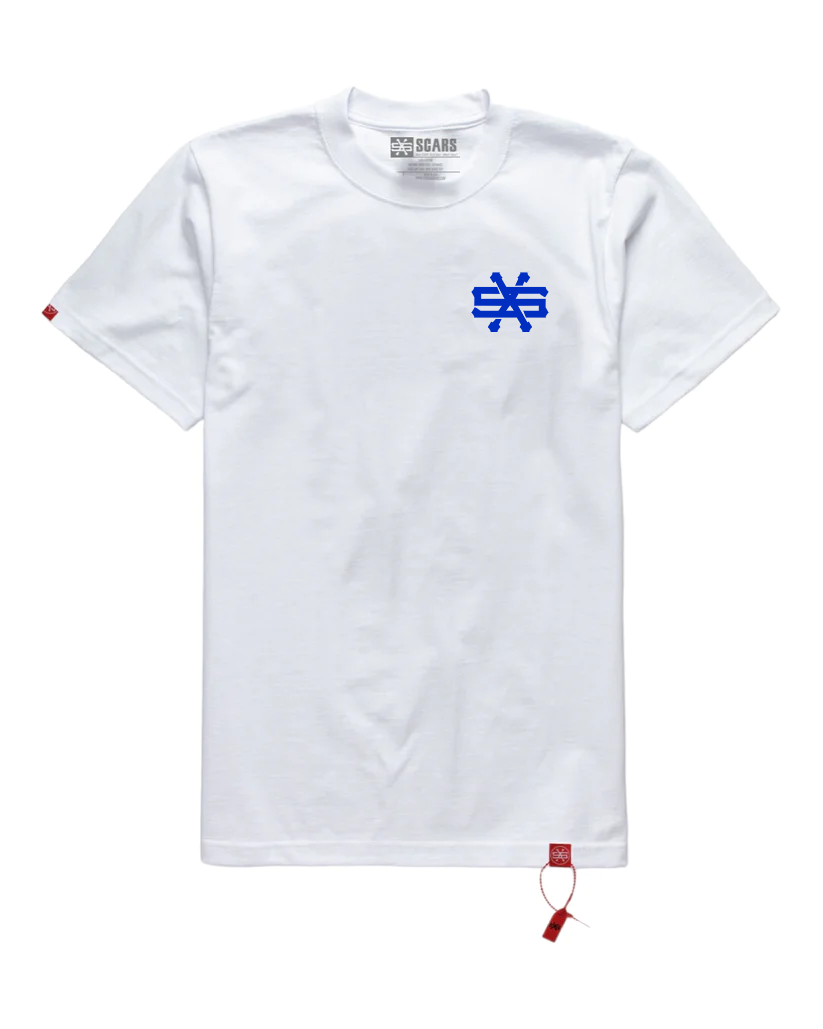 SCARS 'Cross My Heart' Short Sleeve T-Shirt | White